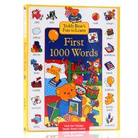 1000 words teddy bears fun to learn first 1000 words teddy bear English graphic word dictionary English original picture book primary school childrens Dictionary picture word dictionary hardcover open