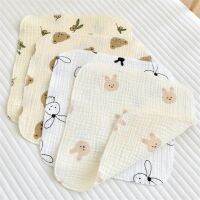 ۩ Baby Washcloths Muslin Cotton Baby Towel Large 10.6 x10.6 Wash Cloths Soft on Sensitive Skin Absorbent for Babies 4pcs