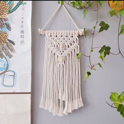 เครื่องดักความฝันสำหรับห้องการตกแต่งบ้านแขวนผนังพรมโบโฮ Macrame บนกำแพงแขวนผนังของตกแต่งสำหรับแขวนของตกแต่งห้องพระจันทร์