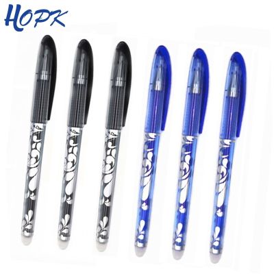 3/6Pcs/Set Erasable Pen Nib 0.5mm Blue Black Pen Ballpoint pens  Student Office School Pen Writing Exam Supplies Stationery Pens