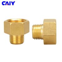 Brass 1/8 "1/4" 3/8 "1/2" M14 M20 Male to Female Hexagonal Sleeve Reducing Pipe Joint Water Gas Connector Adapter Coupler Valves