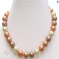 12mm natural multicolor south sea pearl necklace 18 inches Charm Gift Fashion Cultured Classic personality Chic Real