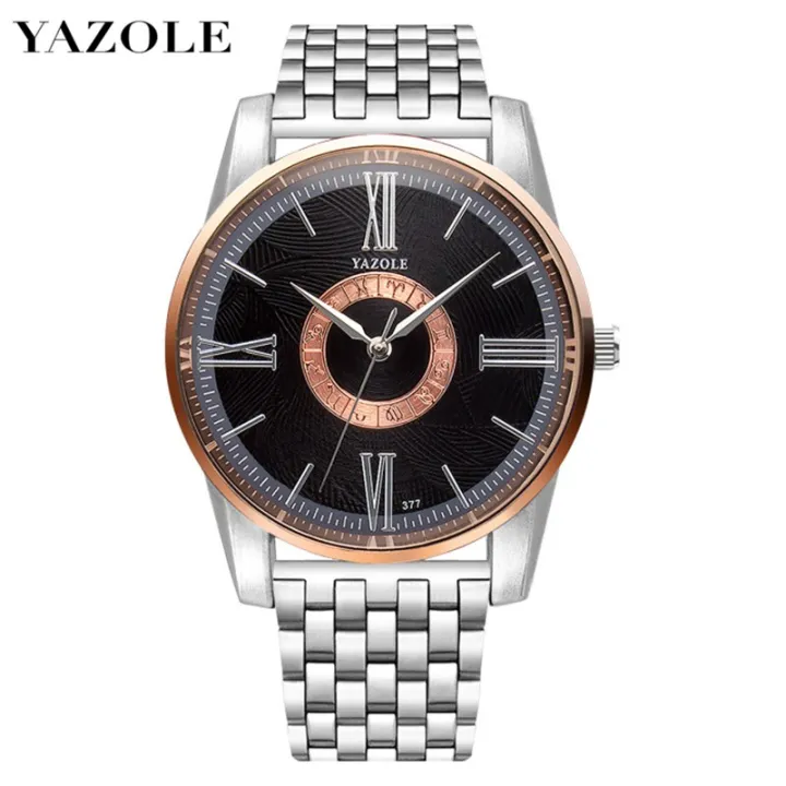 YAZOLE 377X สุดหรูนาฬิกาข้อมือมียี่ห้อสำหรับ Man แฟชั่นผู้ชายกีฬาควอตซ์