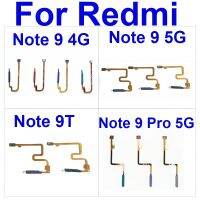 Tombol Home Kabel Flex untuk Xiaomi Redmi Note 9 Note 9T Note 9Pro 4G 5G Kembali Sensor Sentuh Sidik Jari dengan Pita Tombol Daya