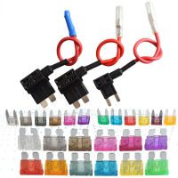 12V Fuse Holder Add a circuit TAP Adapter Micro Mini Standard Ford ATM APM Blade Auto Fuse with 10A Blade Car Fuse with holder