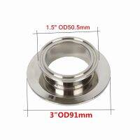 1,5 "OD50,5Mm X 3" ฝาท้าย OD91mm,ตัวลด Tri-Clamp สั้นเหล็กสุขาภิบาล304ความสูง25มม.