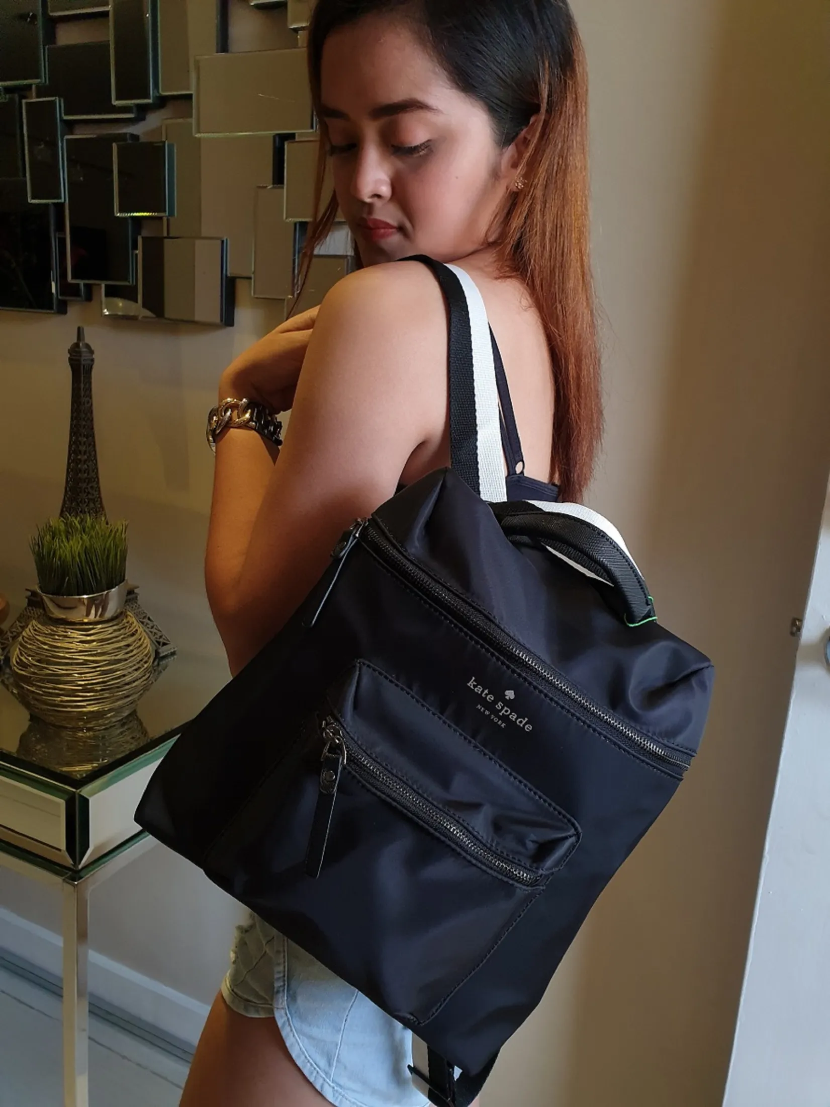 Kate Spade That's The Spirit Convertible Backpack - Black | Lazada PH