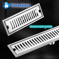 【CC】 304 Floor Drain Shower Room Large Displacement Deodorant Cover Rectangular Drainage