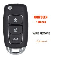 For Xhorse XKHY05EN Universal Wire Remote Key Fob 3 Buttons for Hyundai Style for VVDI Key Tool Accessory Part