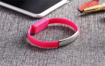 【Sleek】 Universal Wrist Band Bracelet Charger Cable Type C Wearable Wristband USB2.0 Charger Data Sync Cable Cord For iPhone 6 6 Plus XR