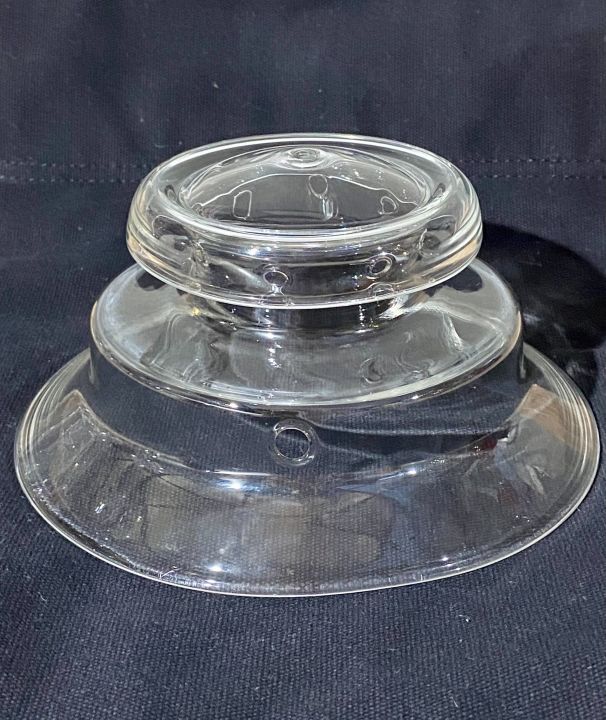 หมวกแก้ว-สำหรับใส่ตะเกียง-coleman-รุ่น237-งานhandmadeไม่เหมือนใคร-แก้วทนไฟใช้งานได้ปกติ-เนื้อแก้ว-ทำจากแก้ว-bolosilicate-แก้วทนไฟ100