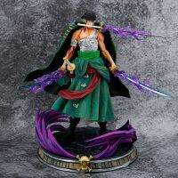 Uma Peça Estatueta 35ซม. Gk Santoryu Roronoa Zoro อนิเมะพีวีซี Figura De Ação Coleão Estátua Modelo Crianças Brinquedo Presente