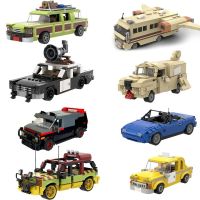 BuildMOC Vehicle Super Diy Speed Town Racer Famous Car Kids Policemen Classic Robot Aircraft Model Building Blocks Toys Children Building Sets