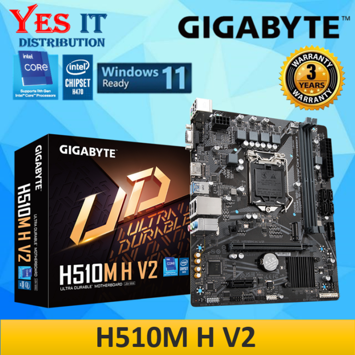 GIGABYTE H510M H V2 LGA1200 mATX MOTHERBOARD + Intel®Core™11/10th Gen