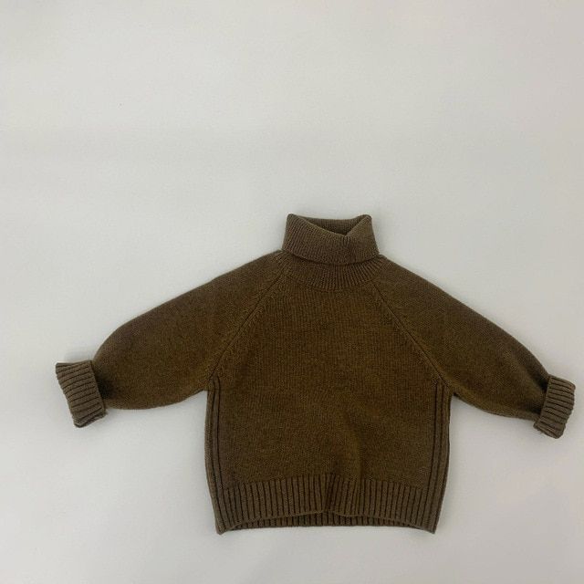 milancel-kids-sweaters-boys-knit-pullover-solid-girls-turtleneck-sweater-knit-wear