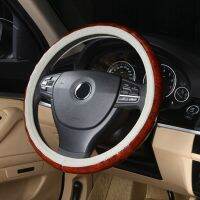 New Car styling faux wooden Steering Wheel Cover case cap 38cm Car direction set For BMW/Honda Civic jade Accord/VW golf 4 5 Steering Wheels Accessori