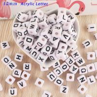 【YF】▧▽  20/50/100Pcs 10x10MM Beads A-Z Loose Spacer Alphabet Jewelry Making Diy Accessories