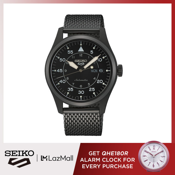SEIKO5 SPORTS Black Dial SRPH25K1 Stainless Steel Strap Men's Automatic ...