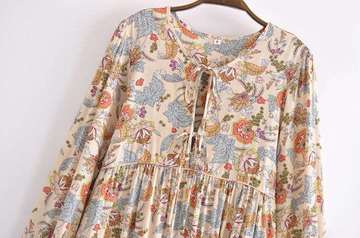 vintage-chic-women-tassel-floral-print-beach-bohemian-maxi-dresses-robe-ladies-rayon-cotton-pleated-boho-dress-vestidos
