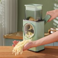 Multifunction Vegetable Slicer Manual Home Kitchen Accessories Grater Vegetable Chopper 3in1 Round Cutter Potato Spiralizer 2023