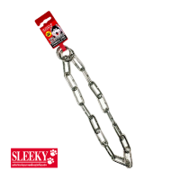 SLEEKY โซ่คอสแตนเลส ขนาด 4 มม. ยาว 24 , 26 , 28 , 30 นิ้ว - Stainless Choke Chain