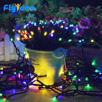 81222M Solar battery Light string New Year Flexible LED fairy Multicolor Line light garland Decoration Christmas tree ornament