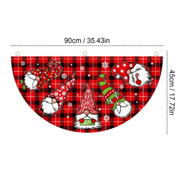 christmas-bunting-flag-2-pieces-christmas-outdoor-polyester-fan-shaped-flag-outdoor-bunting-flags-winter-fan-banner-with-grommets-for-outdoor-garden-patio-decoration-enjoyable