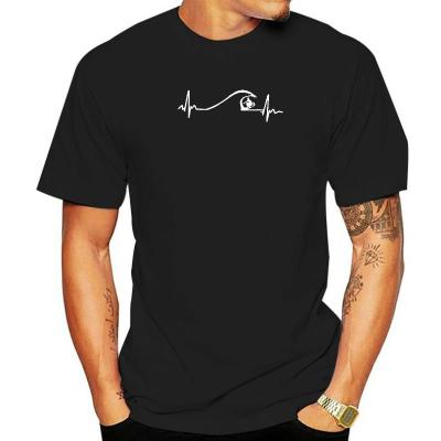 Surfer Surfing Wave Heartbeat T Shirt Gifts New Coming Male Top T-Shirts Design Tops Tees Cotton Normal