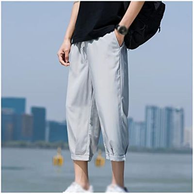 HOLUCE Mens Shorts Summer Solid Color Sports Casual Outdoor Daily Beach Cropped Pants (Color : D, Size : 4XL Code)