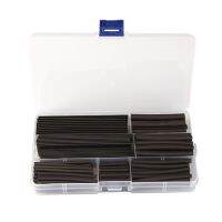 170PCS Assorted Insulated Electrical 2:1 Heat Shrink Tubing Kit Set Lined Heat Tube with Storage Box Portable Cable Management