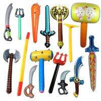 New Pvc Inflatable Knife and Fork Sword Stick Weapon Hammer Sword Stick Axe Props Childrens Toys Birthday Gift Balloon Vacuum Cleaners Accessories