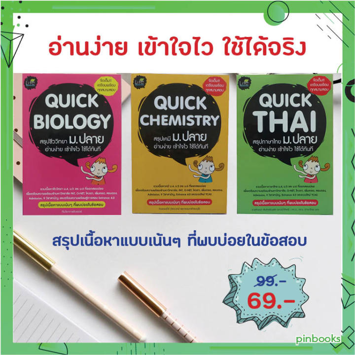 คู่มือ-เตรียมสอบ-ม-ปลาย-วิชาชีววิทยา-เคมี-ภาษาไทย-แยกเล่ม