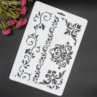 Vine Flower Leaves Stencil Walls Painting Scrapbook Coloring Embossing Paper Album Template Reusable Hollow Layering Stencils