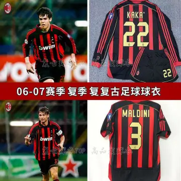 AC Milan Away 06 07 Season Retro Long Sleeve Jersey.