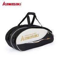 Kawasaki A8608 Black Gold 6pcs-pack PU Polyster Badminton Bag Original New 2023