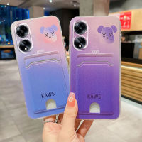 เคสโทรศัพท์ OPPO A38 A58 A78 4G A98 5Gน่ารักการ์ตูนหมีรุนแรงพร้อมการออกแบบกระเป๋าการ์ดกันกระแทกยางนุ่มกรณีเคสOPPO A38 เคสโทรศัพท์ฝาครอบ