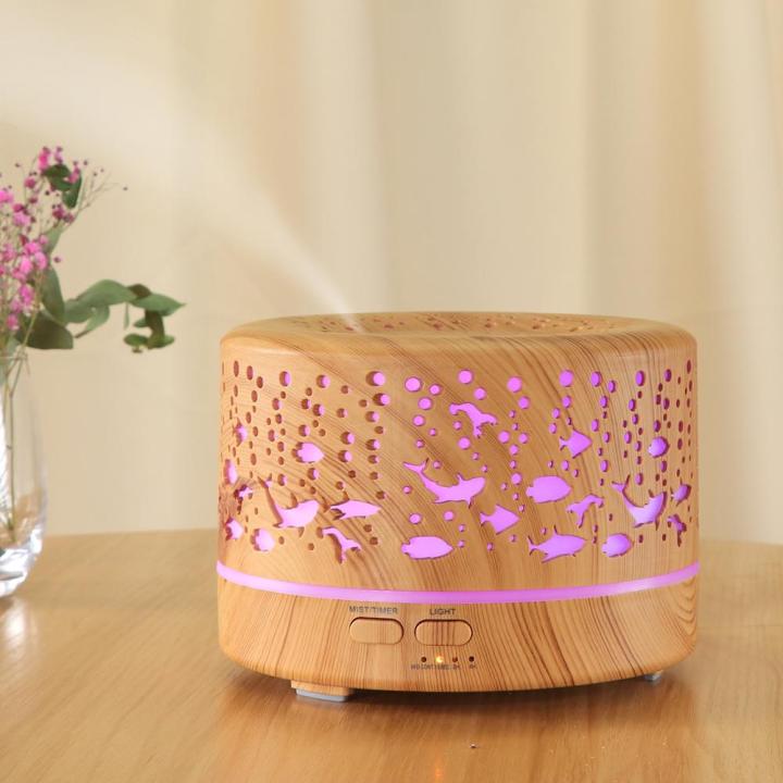 ultrasonic-mist-air-purifier-sea-world-aroma-essential-oil-diffuser-500ml-remote-control-humidifier-colorful-led-light