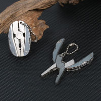 QZ-Multi-function Pocket Plier Portable Mini Folding Plier Outdoor Multitools Clamp Keychain Hiking Camping Tool