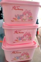 กล่องคิตตี้ กล่องเก็บอาหาร hello kitty , my melody , twinkle กล่องข้าว ปิ่นโต กล่องใส่ขนมกล่องอเนกประสงค์ กล่องซุปเปอร์แวร์