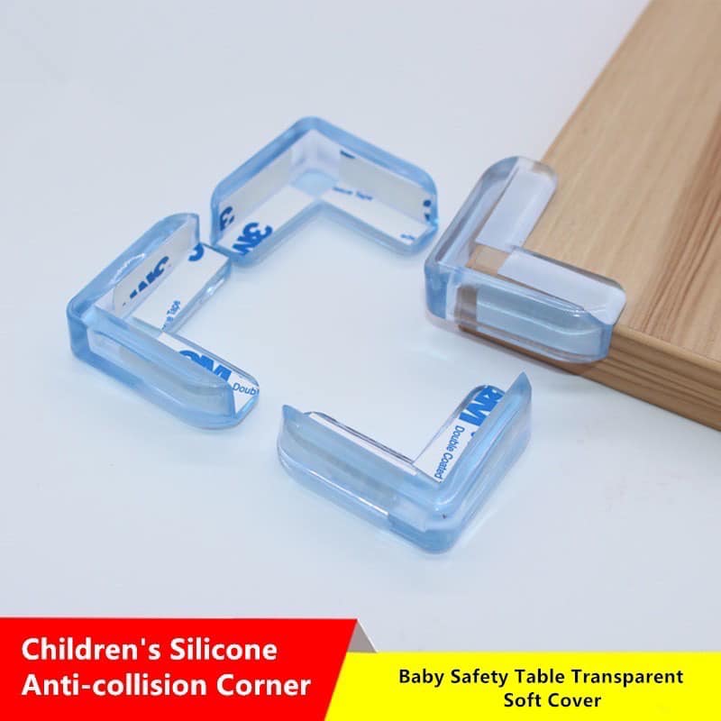 Child Baby Safe Table Desk Corner Edge Guard Cushion Bumper Silicone Protector 
