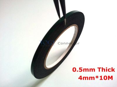 (0.5mm Thick) 4mm 2 sides Adhesive Black Foam Tape Gasket for Samsung HTC Cellphone Tablet Repair  LCD Dust Proof Adhesives Tape