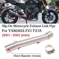 Slip-On For YAMAHA FZ1 FZ1S FZ 1S FZ1-S S 2001 02 03 04 2005 Motorcycle Exhaust Escape Moto Muffler Connecting Middle Link Pipe