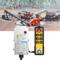 Stable Crane Radio Remote Control Hoist Crane Lift Controller กันน้ำป้องกันการตกสำหรับอุปกรณ์เหมืองถ่านหิน ปั๊มคอนกรีต เครนลำเลียง