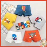 【Ready Stock】 ◐ C22 Ready Stock Kids Underwear Boy Cotton Seluar Dalam Kanak-Kanak Super Hero Spider Man Cartoon Pattern Kids Boxer Children Underwear