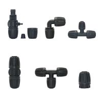 20mm PE Pipe Barb Connector Tee Elbow End Plug Fittings Lock Nut 20mm To 16mm 4/7mm Reducing Hose Splitter Coupling