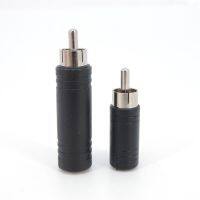 1Pcs RCA Male Plug to 6.35mm 6.5mm to 3.5mm 3Pole Stereo Female Jack Adapter 6.35 3.5 Audio M/F Connector Black Q1