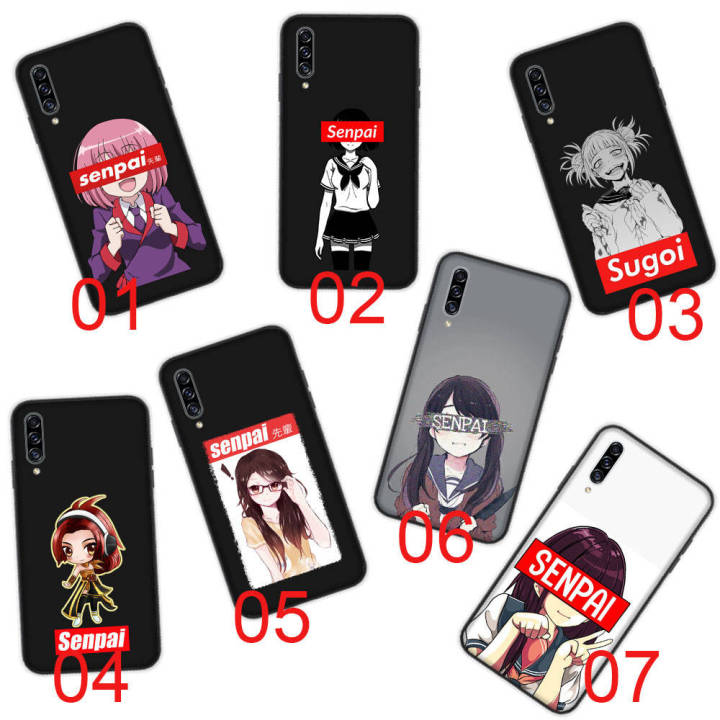 senpai-girl-anime-อ่อนนุ่ม-ซิลิโคน-เคสโทรศัพท์-หรับ-iphone-xr-7-6s-6-11-5s-xs-5-8-se-max-plus-x-pro-black-ปก