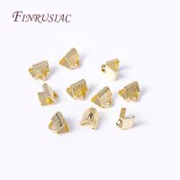 18K Gold Plated CRIMP Pinch End CAPS Cove Clasps ริบบิ้นหนังคลิปพับสำหรับเครื่องประดับ DIY ทำอุปกรณ์-GEIWH MALL