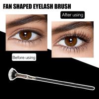 Eyelash Brush Fan Shaped Artificial Fiber Soft Durable Tool Brush Cosmetic B0V4