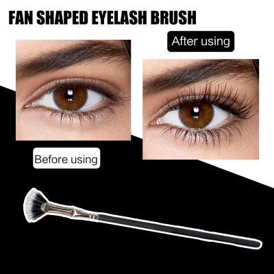 Eyelash Brush Fan Shaped Artificial Fiber Soft Durable Tool Brush Cosmetic B0V4